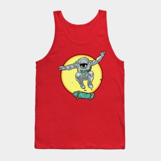 Skateboarding Astronaut Tank Top